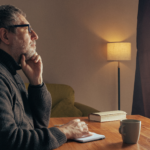 Man sitting with Emotional Intelligence and Midlife Clarity